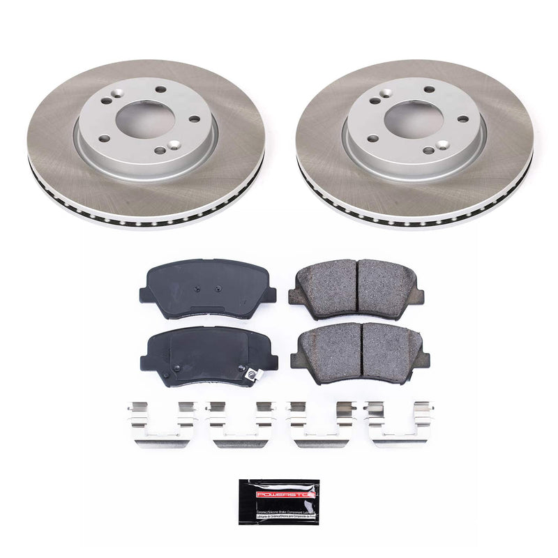 Power Stop SC6503 - Front Z17 Evolution Pad And Semi-Coated Rotor Kit vehicle fitment brake part