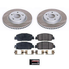 Power Stop SC6515 - Front Z17 Evolution Pad And Semi-Coated Rotor Kit vehicle fitment brake part