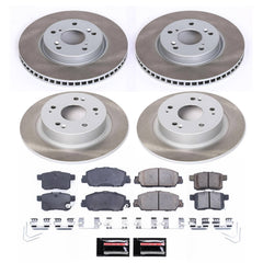 Power Stop SC6516 - Front And Rear Z17 Evolution Pad And Semi-Coated Rotor Kit vehicle fitment brake part