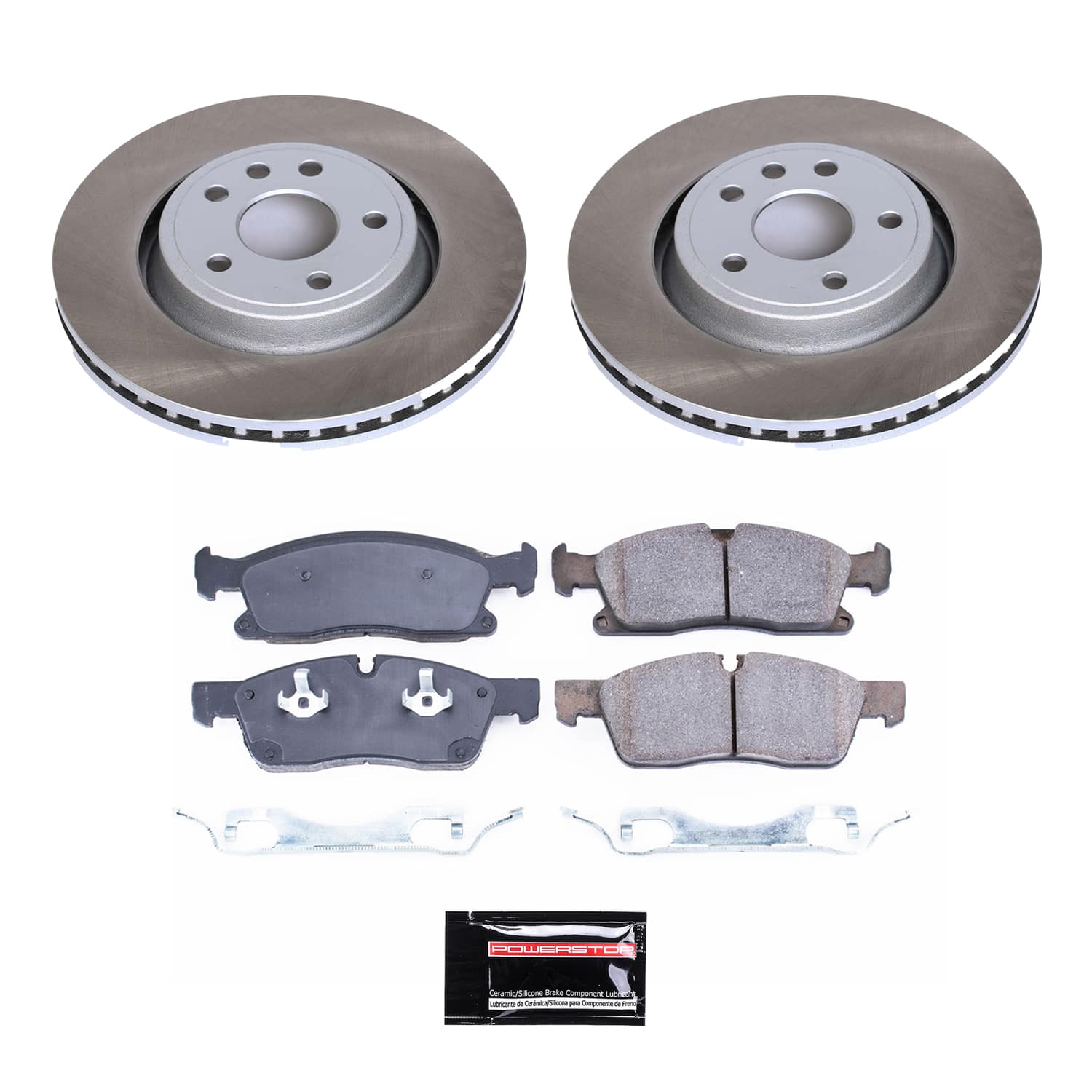 Power Stop SC6536 - Front Z17 Evolution Pad And Semi-Coated Rotor Kit vehicle fitment brake part