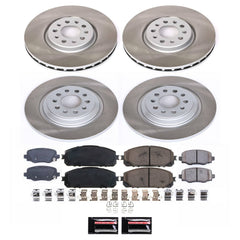 Power Stop SC6541 - Front And Rear Z17 Evolution Pad And Semi-Coated Rotor Kit vehicle fitment brake part