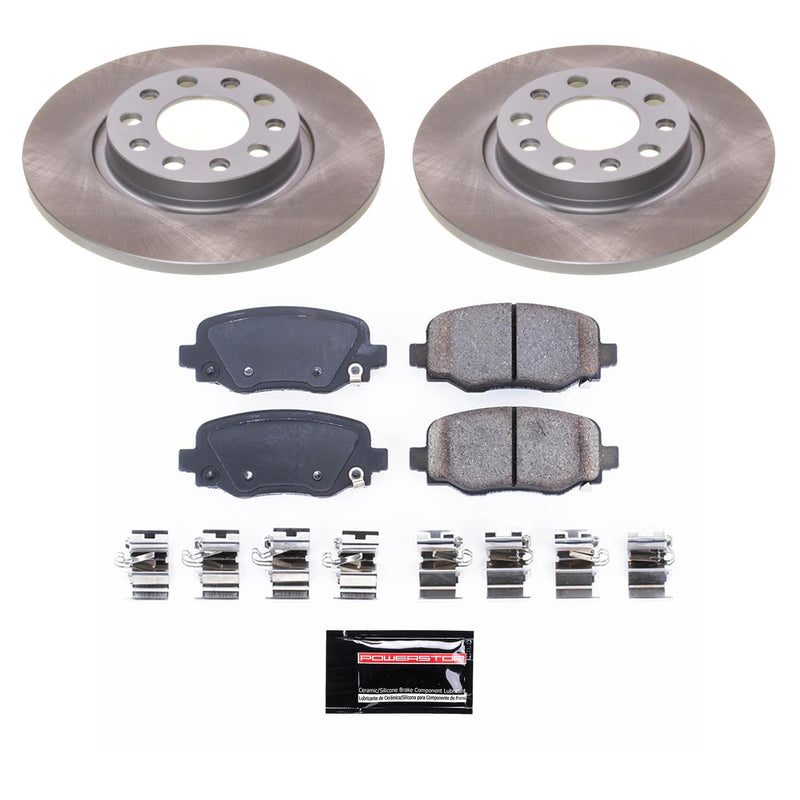 Power Stop SC6543 - Rear Z17 Evolution Pad And Semi-Coated Rotor Kit vehicle fitment brake part