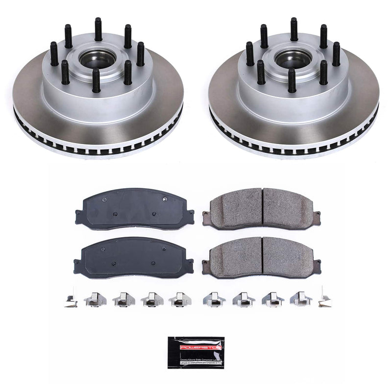 Power Stop SC6550 - Front Z17 Evolution Pad And Semi-Coated Rotor Kit vehicle fitment brake part