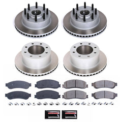 Power Stop SC6551 - Front And Rear Z17 Evolution Pad And Semi-Coated Rotor Kit vehicle fitment brake part