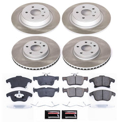 Power Stop SC6556 - Front And Rear Z17 Evolution Pad And Semi-Coated Rotor Kit vehicle fitment brake part