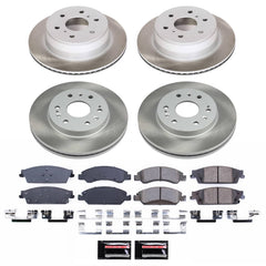 Power Stop SC6560 - Front And Rear Z17 Evolution Pad And Semi-Coated Rotor Kit vehicle fitment brake part