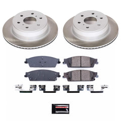 Power Stop SC6562 - Rear Z17 Evolution Pad And Semi-Coated Rotor Kit vehicle fitment brake part