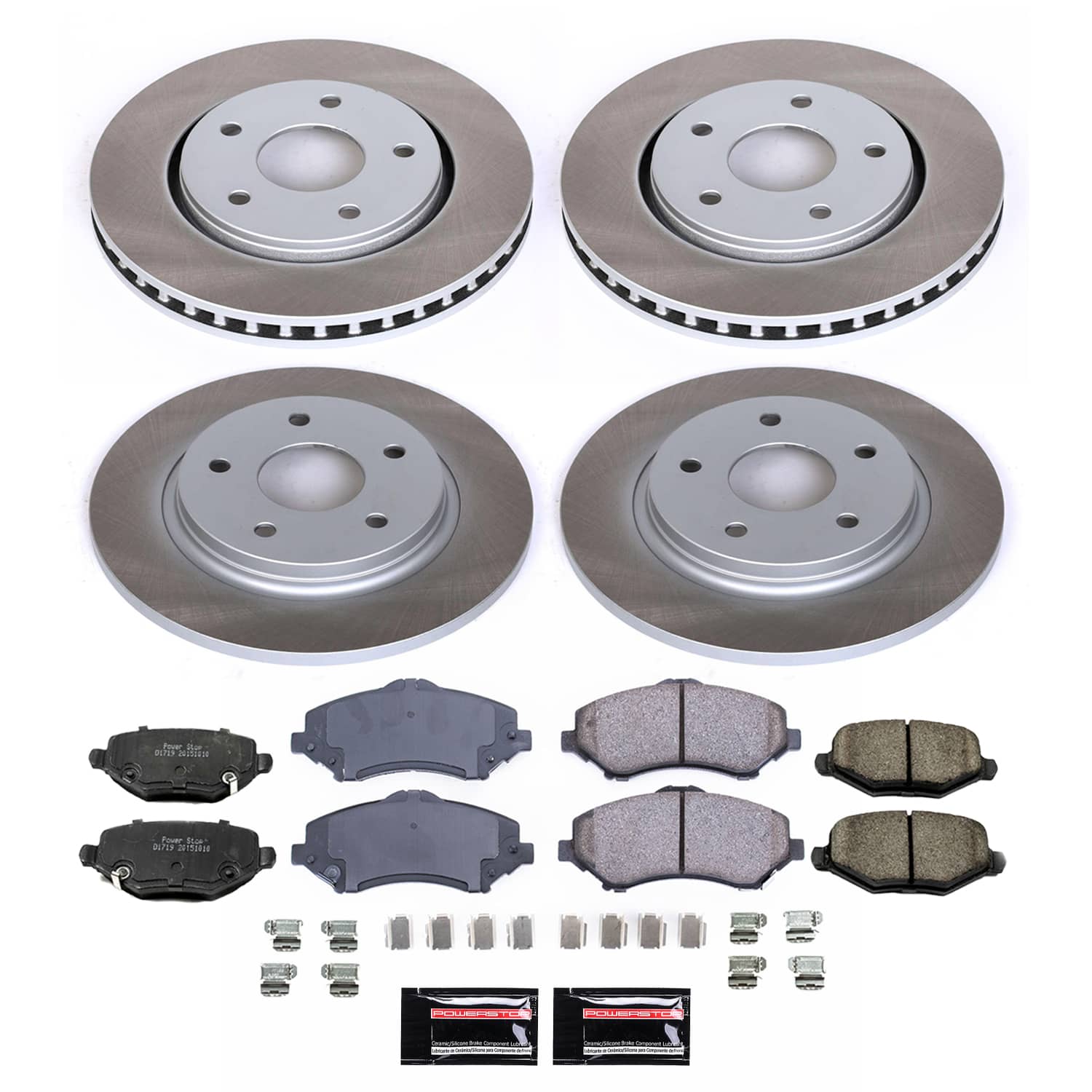 Power Stop SC6563 - Front And Rear Z17 Evolution Pad And Semi-Coated Rotor Kit vehicle fitment brake part