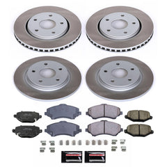 Power Stop SC6563 - Front And Rear Z17 Evolution Pad And Semi-Coated Rotor Kit vehicle fitment brake part