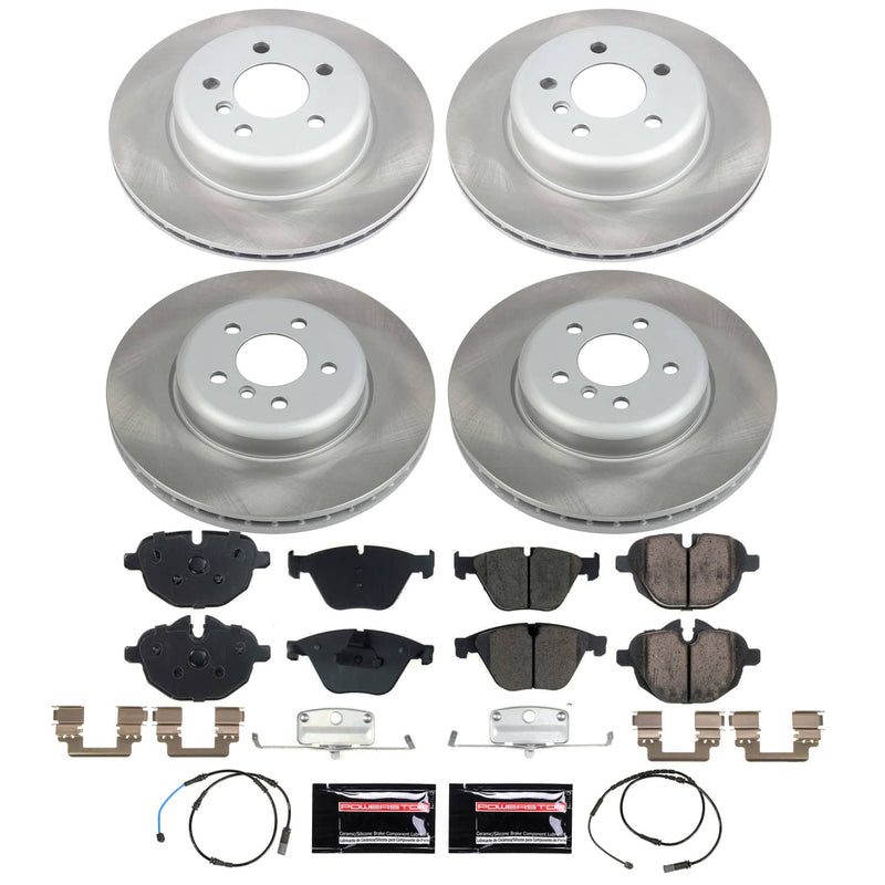 Power Stop SC6582 - Front And Rear Z17 Evolution Pad And Semi-Coated Rotor Kit vehicle fitment brake part