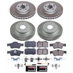 Power Stop SC6600 - Front And Rear Z17 Evolution Pad And Semi-Coated Rotor Kit vehicle fitment brake part