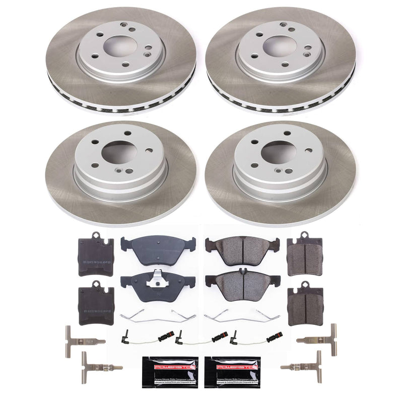 Power Stop SC6700 - Front And Rear Z17 Evolution Pad And Semi-Coated Rotor Kit vehicle fitment brake part