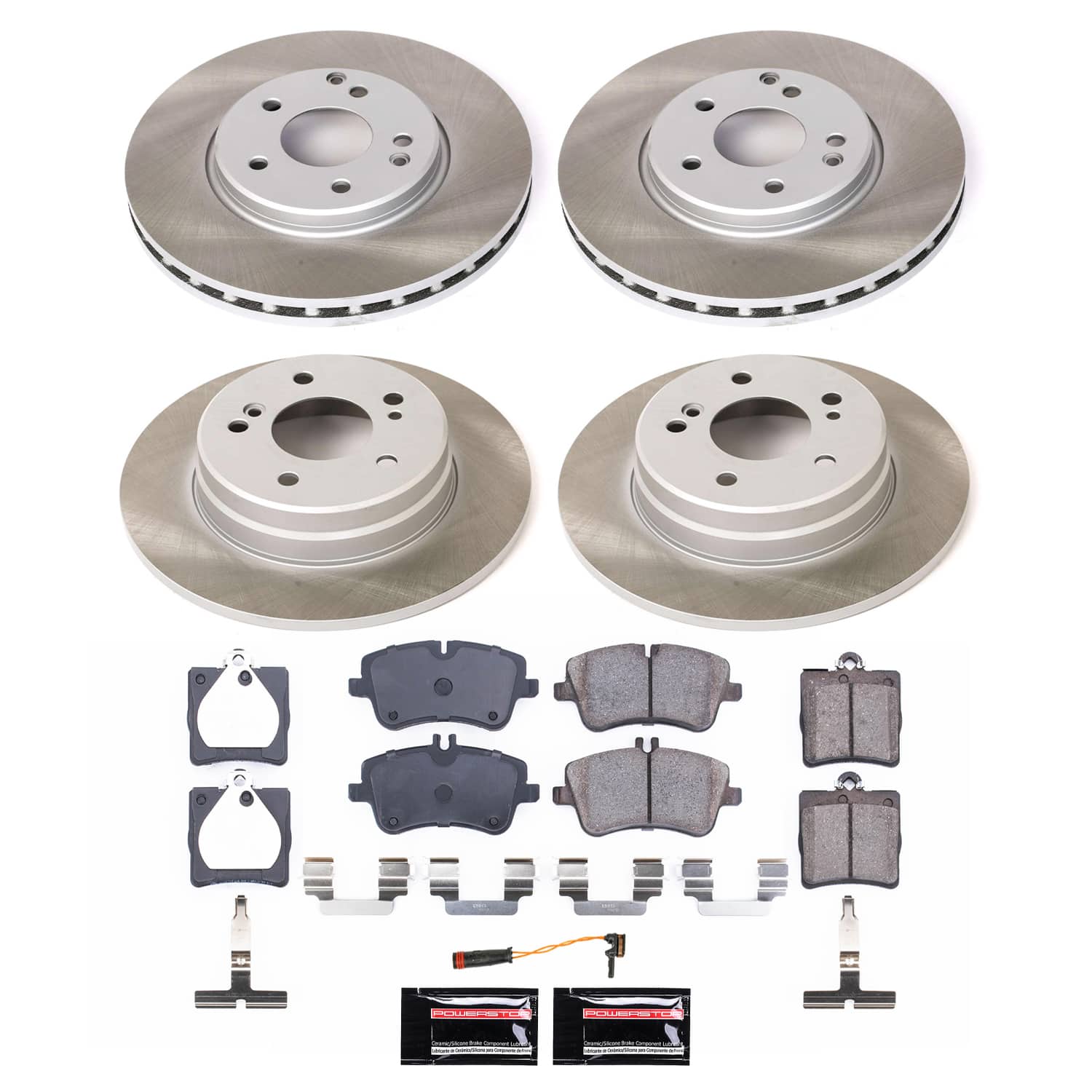 Power Stop SC6703 - Front And Rear Z17 Evolution Pad And Semi-Coated Rotor Kit vehicle fitment brake part