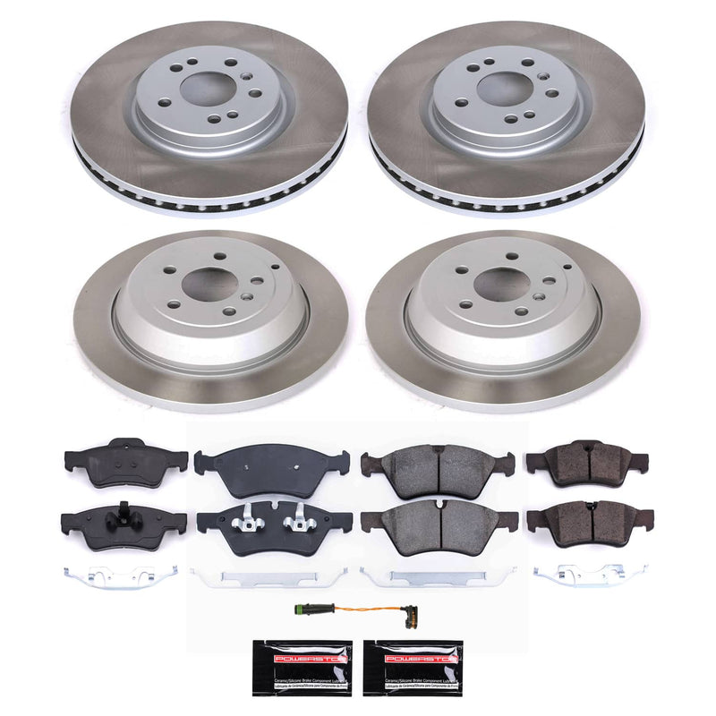 Power Stop SC6710 - Front And Rear Z17 Evolution Pad And Semi-Coated Rotor Kit vehicle fitment brake part