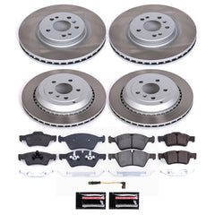 Power Stop SC6711 - Front And Rear Z17 Evolution Pad And Semi-Coated Rotor Kit vehicle fitment brake part