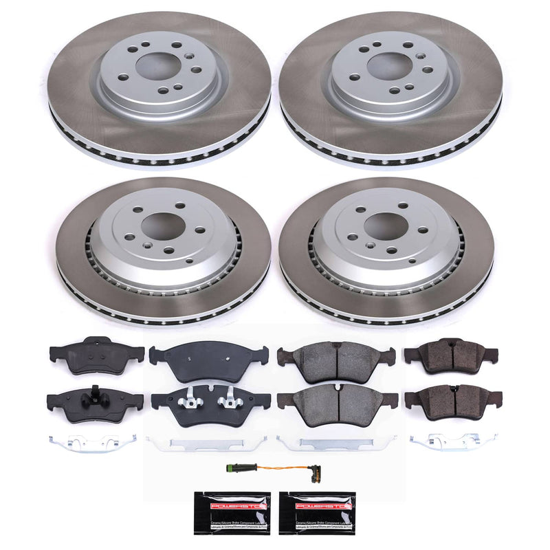 Power Stop SC6711 - Front And Rear Z17 Evolution Pad And Semi-Coated Rotor Kit vehicle fitment brake part