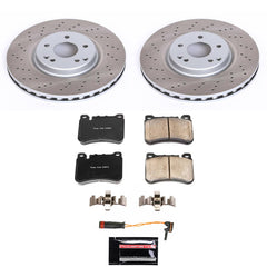 Power Stop SC6713 - Front Z17 Evolution Pad And Semi-Coated Rotor Kit vehicle fitment brake part