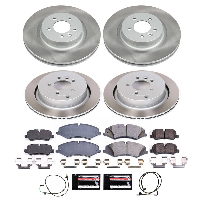 Power Stop SC6720 - Front And Rear Z17 Evolution Pad And Semi-Coated Rotor Kit vehicle fitment brake part