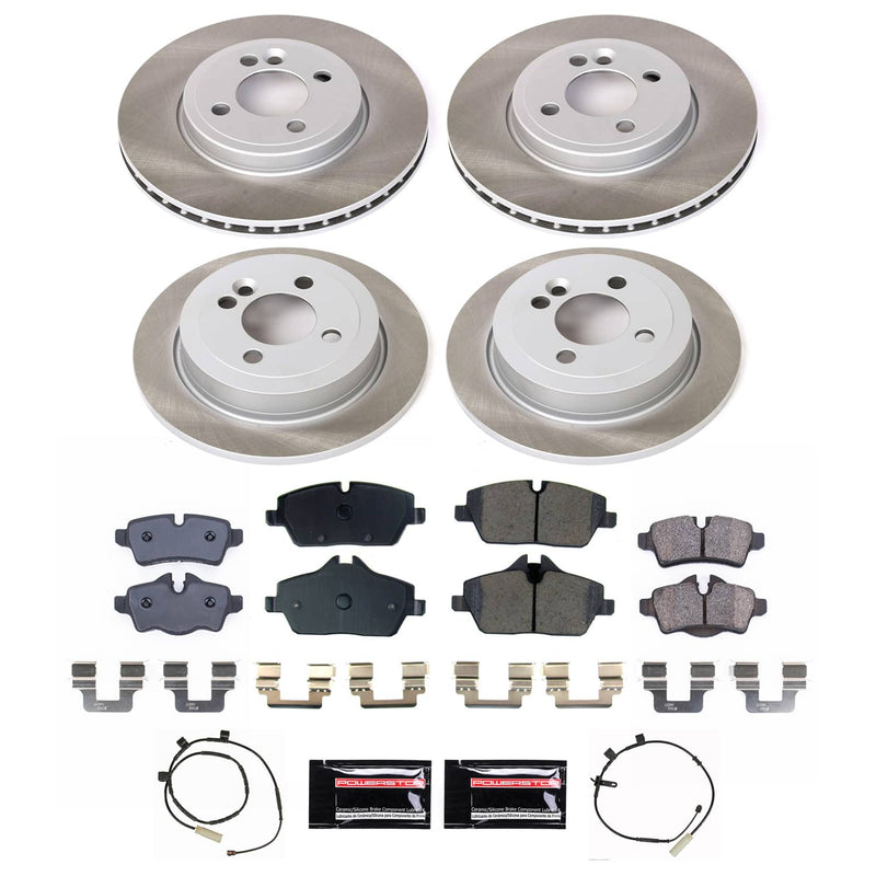 Power Stop SC6740 - Front And Rear Z17 Evolution Pad And Semi-Coated Rotor Kit vehicle fitment brake part