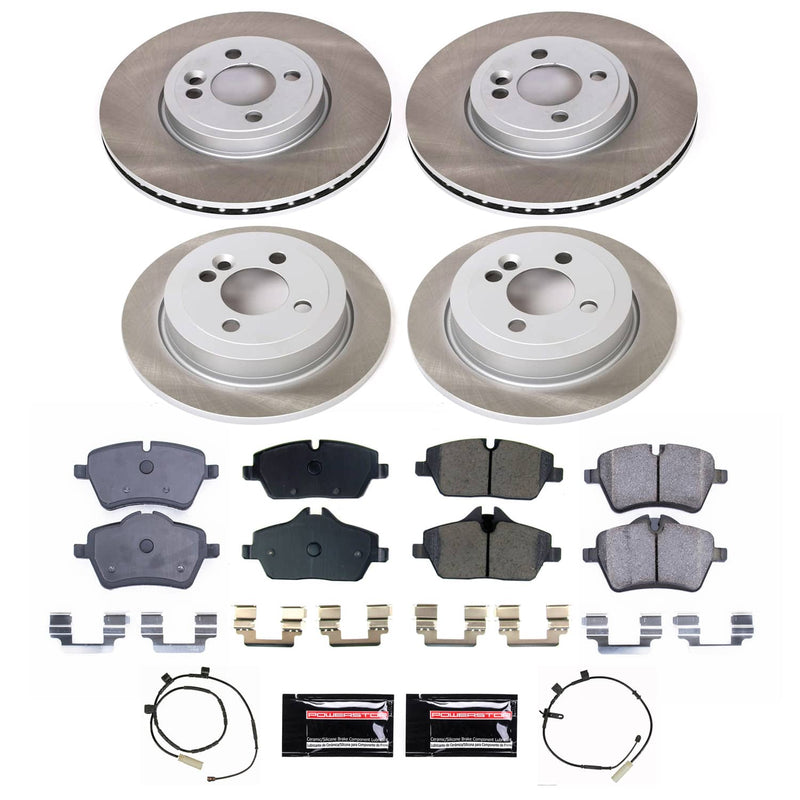 Power Stop SC6742 - Front And Rear Z17 Evolution Pad And Semi-Coated Rotor Kit vehicle fitment brake part