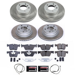 Power Stop SC6744 - Front And Rear Z17 Evolution Pad And Semi-Coated Rotor Kit vehicle fitment brake part