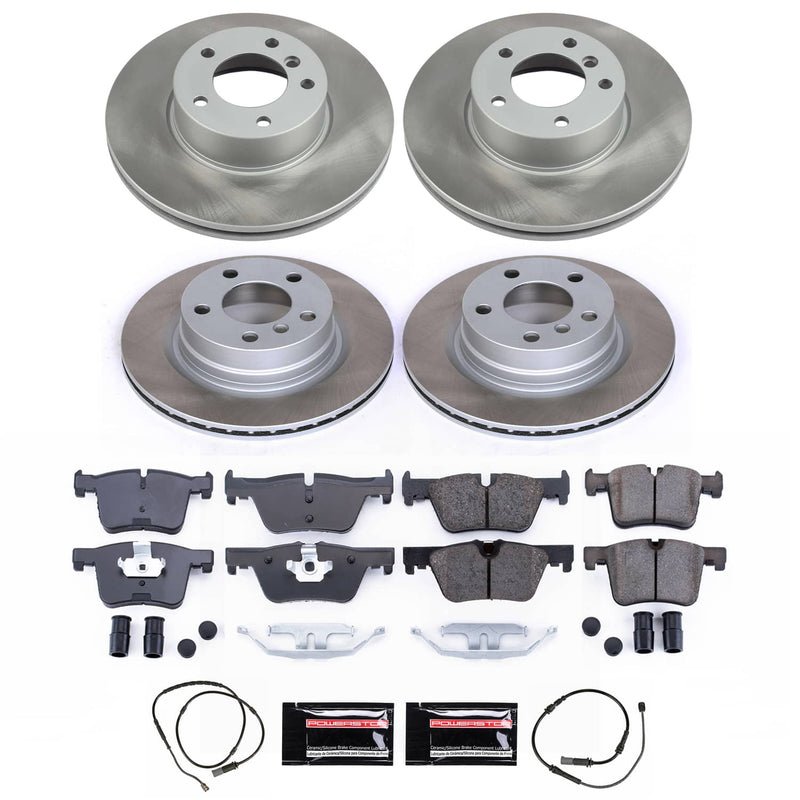 Power Stop SC6744 - Front And Rear Z17 Evolution Pad And Semi-Coated Rotor Kit vehicle fitment brake part