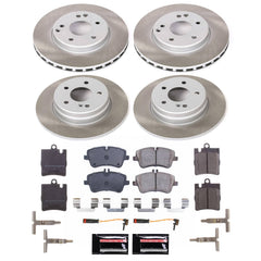 Power Stop SC6745 - Front And Rear Z17 Evolution Pad And Semi-Coated Rotor Kit vehicle fitment brake part