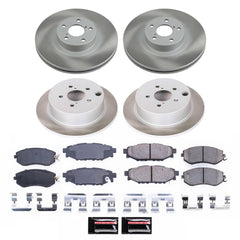 Power Stop SC6762 - Front And Rear Z17 Evolution Pad And Semi-Coated Rotor Kit vehicle fitment brake part