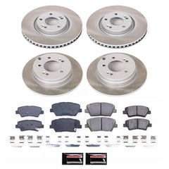 Power Stop SC6765 - Front And Rear Z17 Evolution Pad And Semi-Coated Rotor Kit vehicle fitment brake part