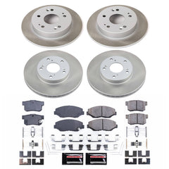 Power Stop SC6781 - Front And Rear Z17 Evolution Pad And Semi-Coated Rotor Kit vehicle fitment brake part