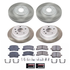 Power Stop SC6782 - Front And Rear Z17 Evolution Pad And Semi-Coated Rotor Kit vehicle fitment brake part