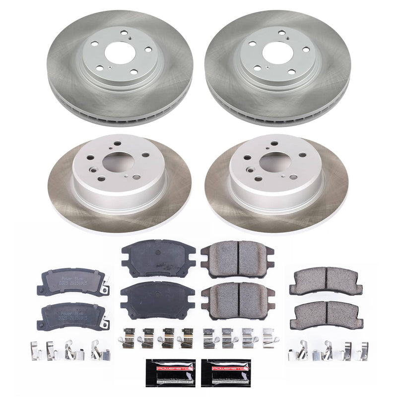 Power Stop SC6783 - Front And Rear Z17 Evolution Pad And Semi-Coated Rotor Kit vehicle fitment brake part
