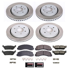 Power Stop SC6803 - Front And Rear Z17 Evolution Pad And Semi-Coated Rotor Kit vehicle fitment brake part