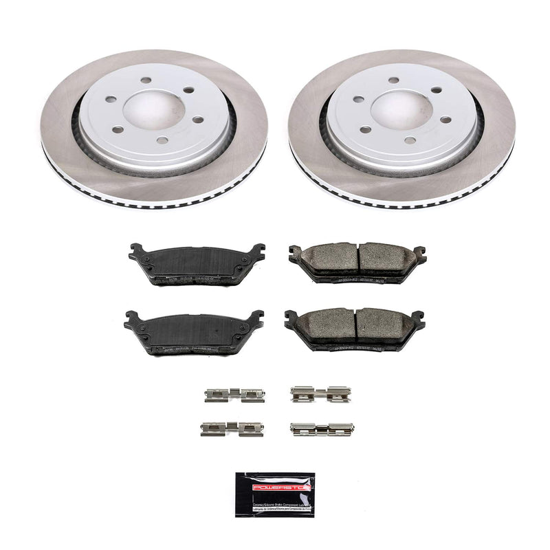 Power Stop SC6814 - Rear Z17 Evolution Pad And Semi-Coated Rotor Kit vehicle fitment brake part