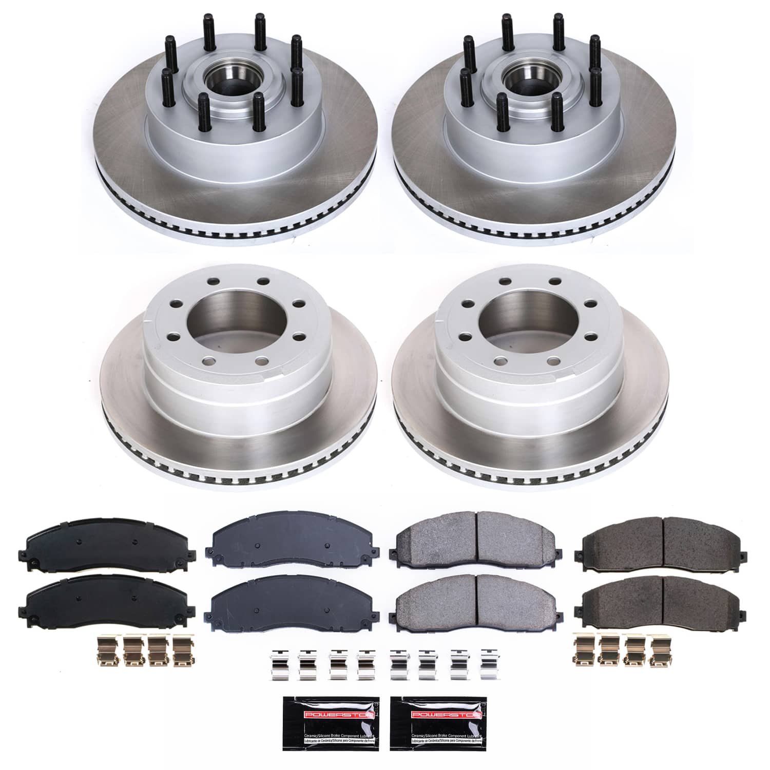 Power Stop SC6820 - Front And Rear Z17 Evolution Pad And Semi-Coated Rotor Kit vehicle fitment brake part