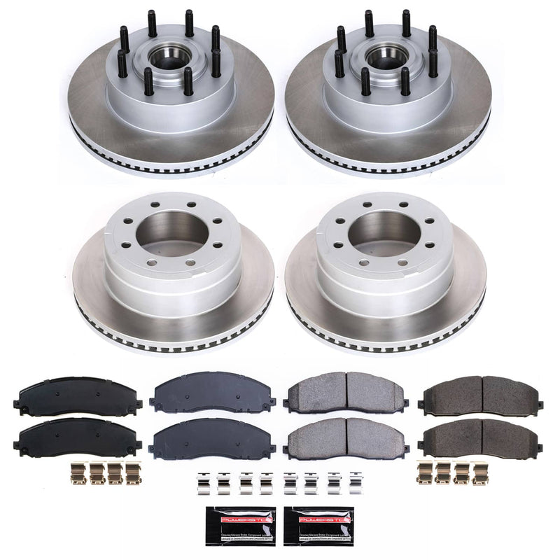 Power Stop SC6820 - Front And Rear Z17 Evolution Pad And Semi-Coated Rotor Kit vehicle fitment brake part