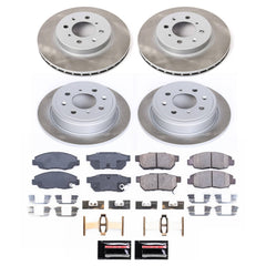 Power Stop SC691 - Front And Rear Z17 Evolution Pad And Semi-Coated Rotor Kit vehicle fitment brake part