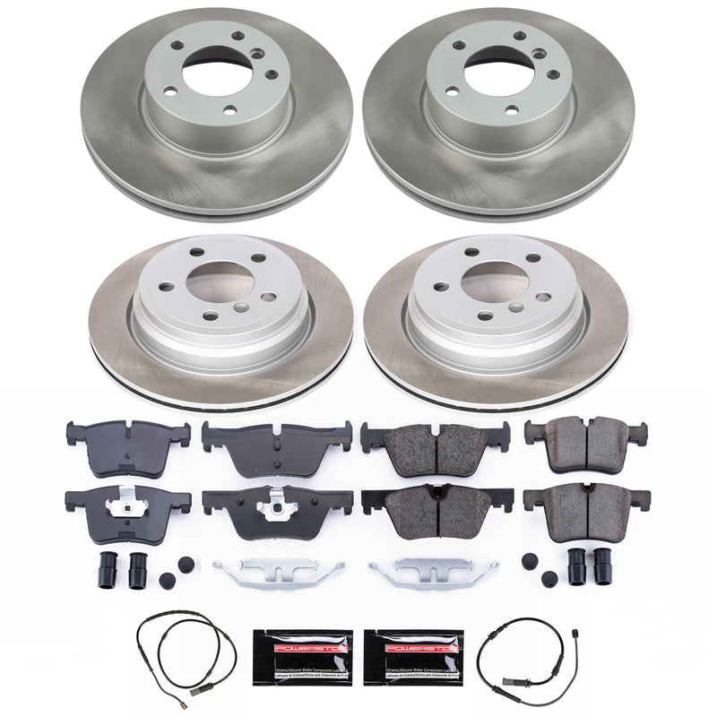 Power Stop SC6925 - Front And Rear Z17 Evolution Pad And Semi-Coated Rotor Kit vehicle fitment brake part