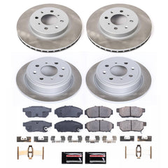 Power Stop SC693 - Front And Rear Z17 Evolution Pad And Semi-Coated Rotor Kit vehicle fitment brake part