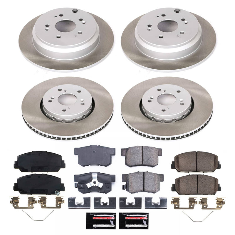 Power Stop SC6939 - Front And Rear Z17 Evolution Pad And Semi-Coated Rotor Kit vehicle fitment brake part