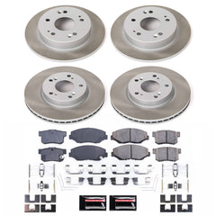 Power Stop SC6942 - Front And Rear Z17 Evolution Pad And Semi-Coated Rotor Kit vehicle fitment brake part