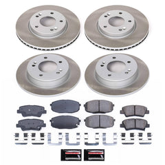 Power Stop SC6945 - Front And Rear Z17 Evolution Pad And Semi-Coated Rotor Kit vehicle fitment brake part