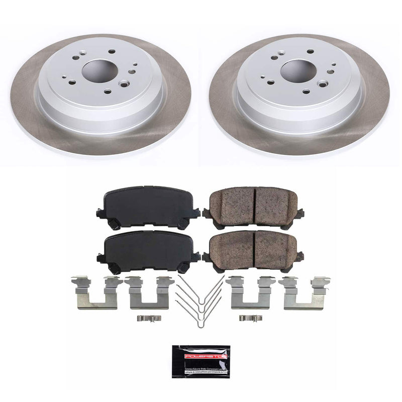 Power Stop SC6953 - Rear Z17 Evolution Pad And Semi-Coated Rotor Kit vehicle fitment brake part