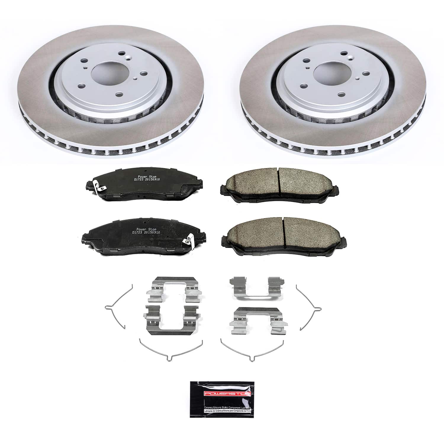 Power Stop SC6957 - Front Z17 Evolution Pad And Semi-Coated Rotor Kit vehicle fitment brake part