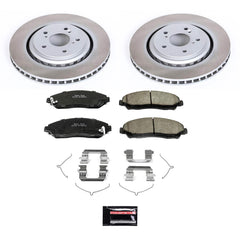 Power Stop SC6957 - Front Z17 Evolution Pad And Semi-Coated Rotor Kit vehicle fitment brake part