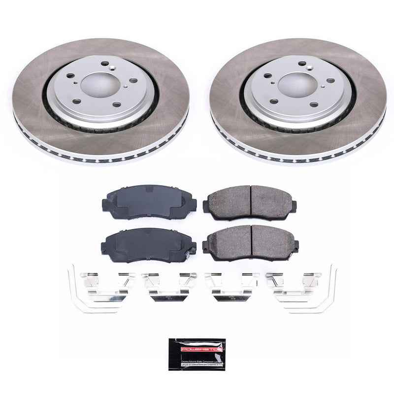 Power Stop SC6959 - Front Z17 Evolution Pad And Semi-Coated Rotor Kit vehicle fitment brake part