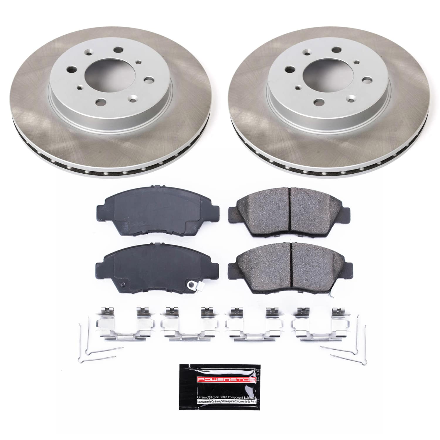 Power Stop SC696 - Rear Z17 Evolution Pad And Semi-Coated Rotor Kit vehicle fitment brake part