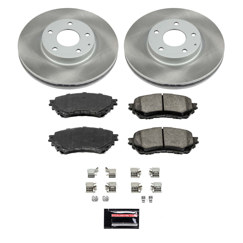 Power Stop SC6968 - Front Z17 Evolution Pad And Semi-Coated Rotor Kit vehicle fitment brake part