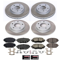Power Stop SC6972 - Front And Rear Z17 Evolution Pad And Semi-Coated Rotor Kit vehicle fitment brake part