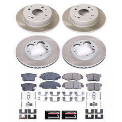 Power Stop SC698 - Front And Rear Z17 Evolution Pad And Semi-Coated Rotor Kit vehicle fitment brake part